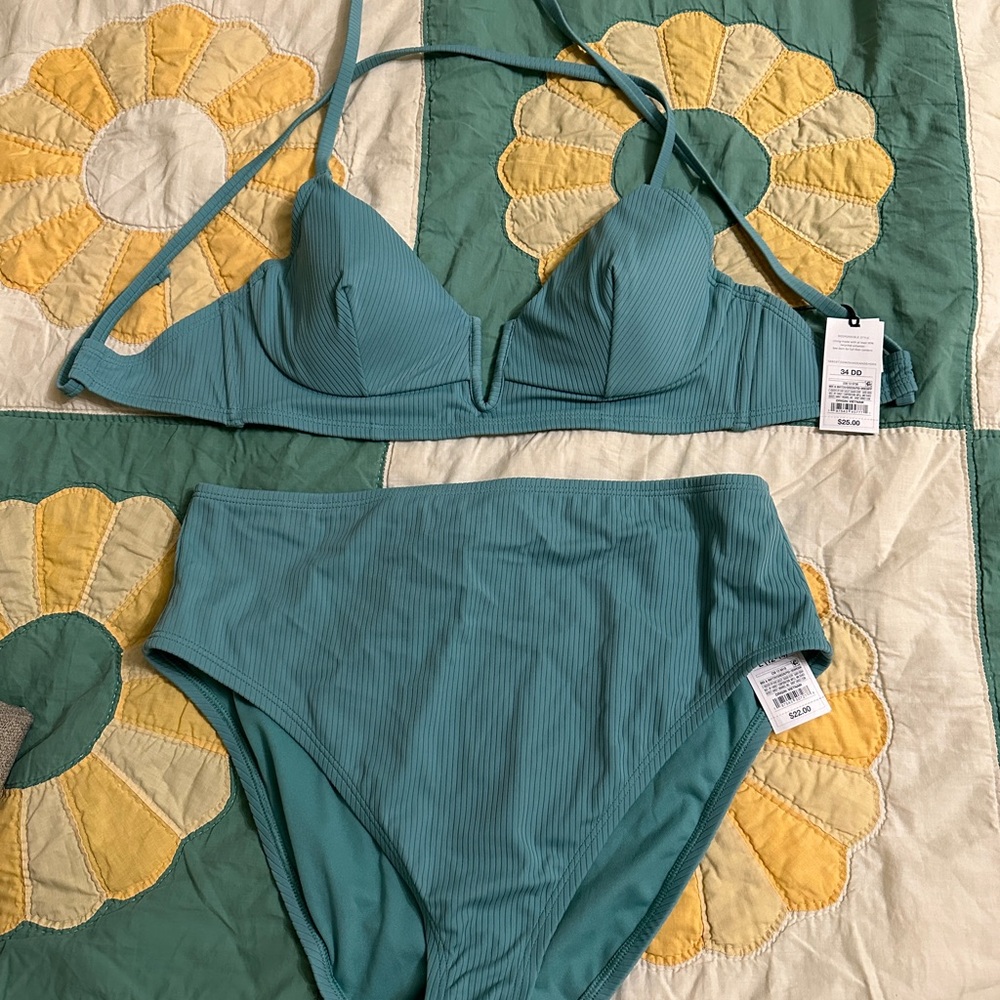 Shade & Shore Blue Bikini Set